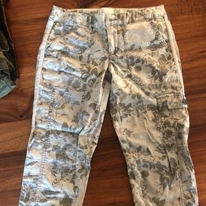 Anthropologie HEI HEI floral camo cargo pants